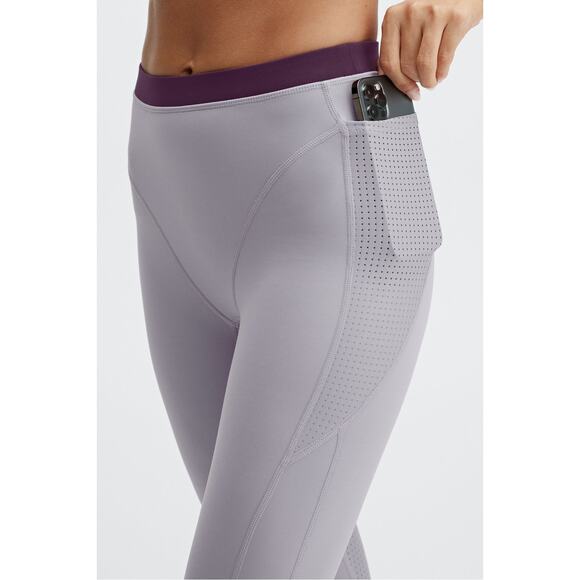Fabletics Spin Motion365 7/8 Leggings Womens SZ Small Mid Rise Pockets Purple - Picture 3 of 12